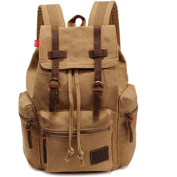 Men's Canvas Vintage Travel Backpack 12-17